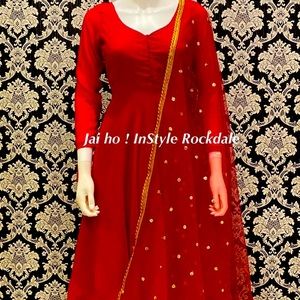 Boutique piece long sleeve kurta salwar with shawl
